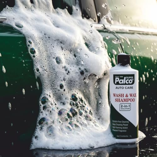 Image of PALCO Wash and Wax Car Shampoo 1L, pH Neutral Car Washing Shampoo