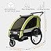 Remolque de bici para niños con kit de footing, limón verde/negro 502-02...