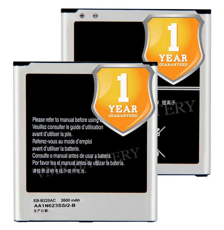 Image of Original EB-B220AC Battery Compatible for Samsung Galaxy Grand 2 (SM-G7100, SM-G7102, SM-G7105, SM-G7108) - (2600mAh) - 1 Year Warranty K7