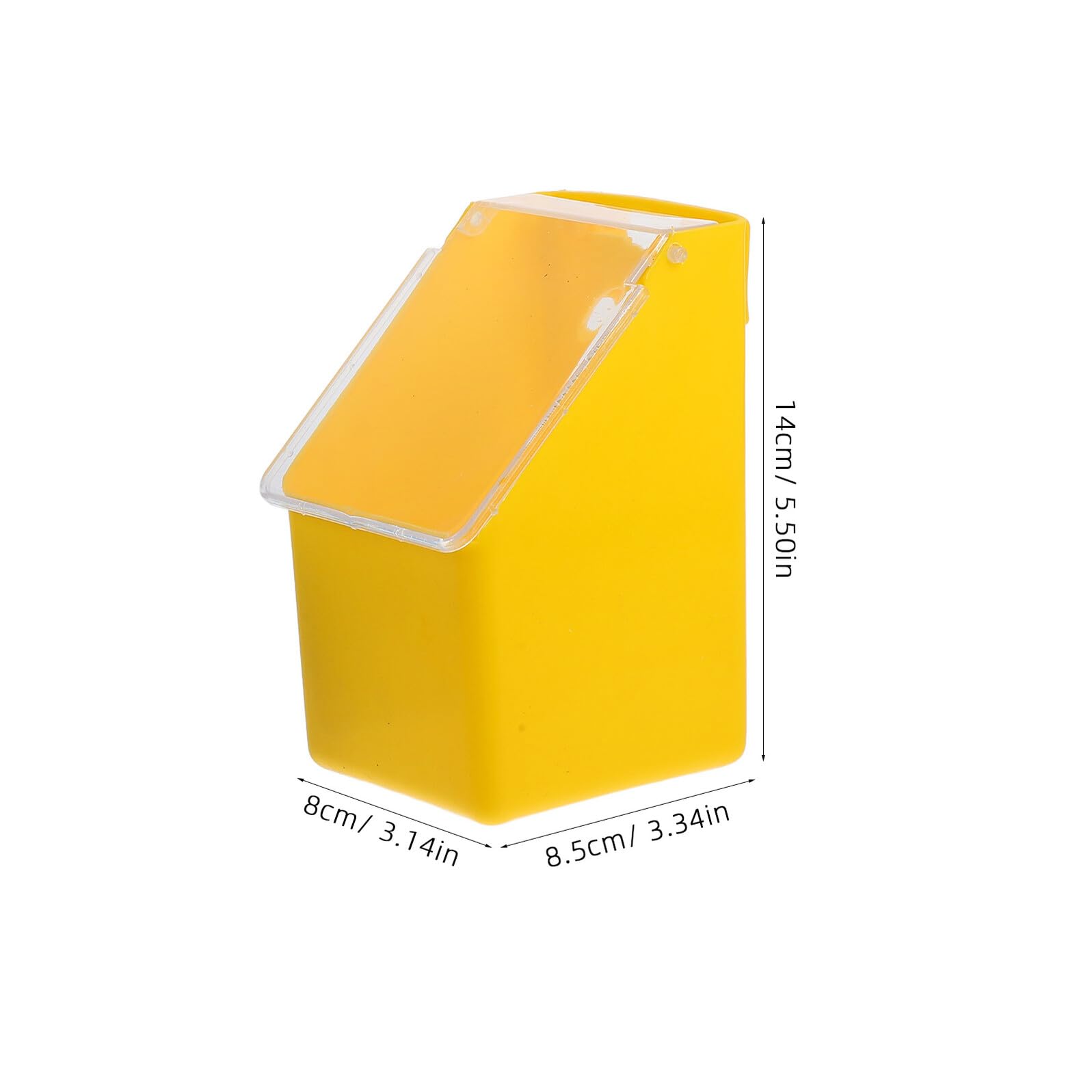 VANZACK 8 Piezas Comedero Colgante para Caja Alimentadora Multifuncional con Tapa Plástico Resistente Fácil de Colgar para Jaulas de Aves Domésticas Azul y