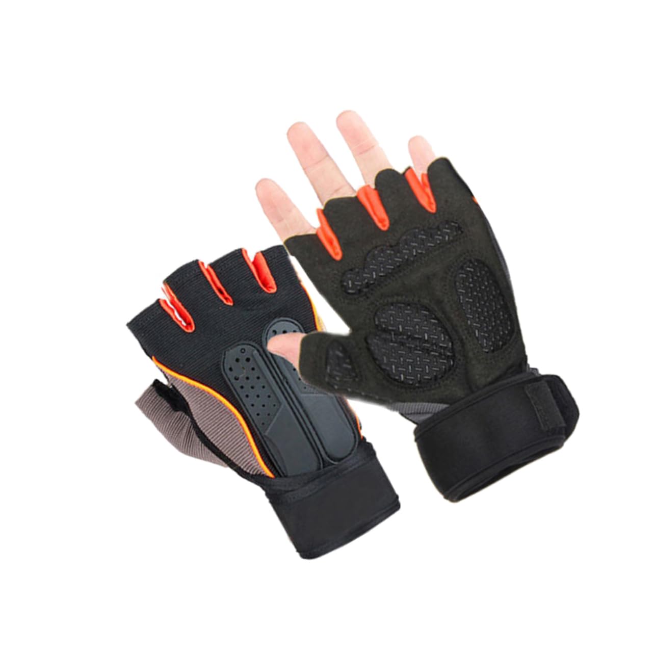 Happyyami Strength Training Gloves for Women Outdoor Half Finger Gloves Wrist Support Sturdy and Breathable for Weightlifting