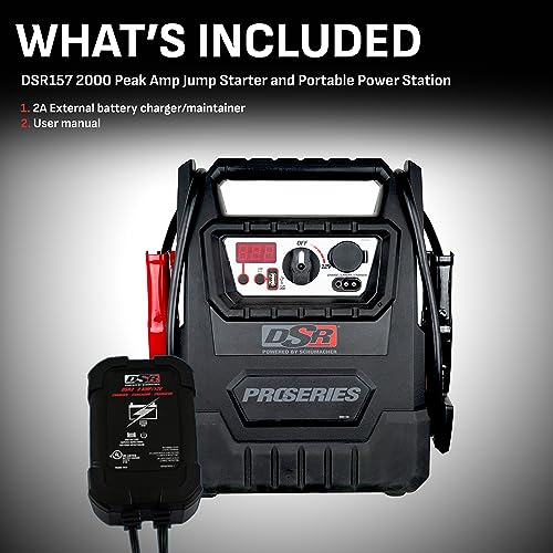Schumacher DSR157 ProSeries 12V 2000 Peak Amp Jump