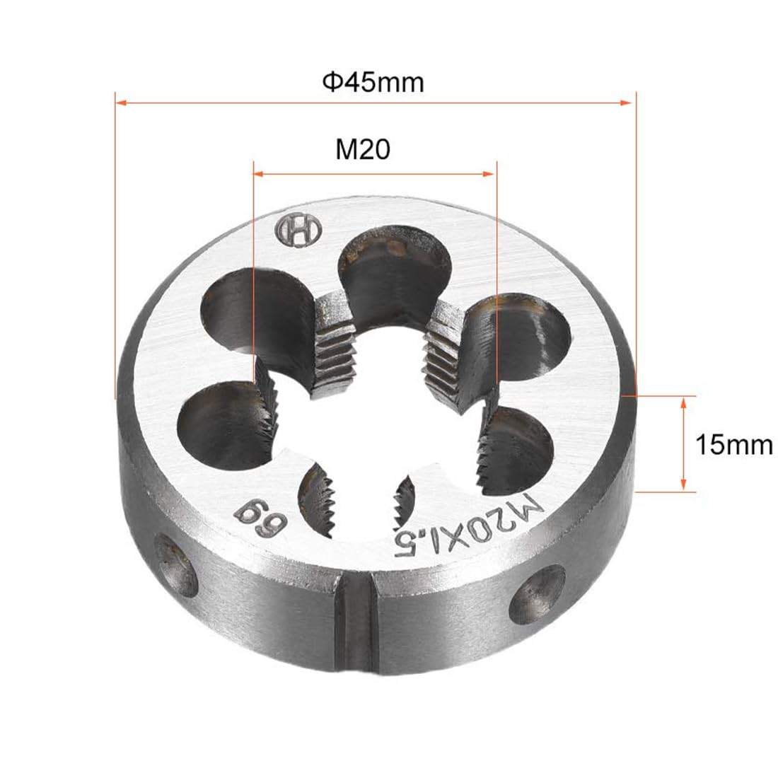 TA-VIGOR 1pc M20 x 1.5 Metric Adjustable Threading Die - Image 2