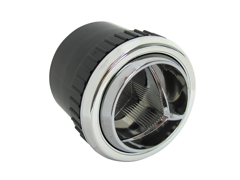 Indash Round Chrome Vent/Louver for 2-1/2" Duct Hose #32-41X