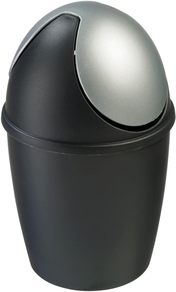Sunware Tischabfalleimer Tiglio 1,5 L schwarz/grau Kosmetikeimer