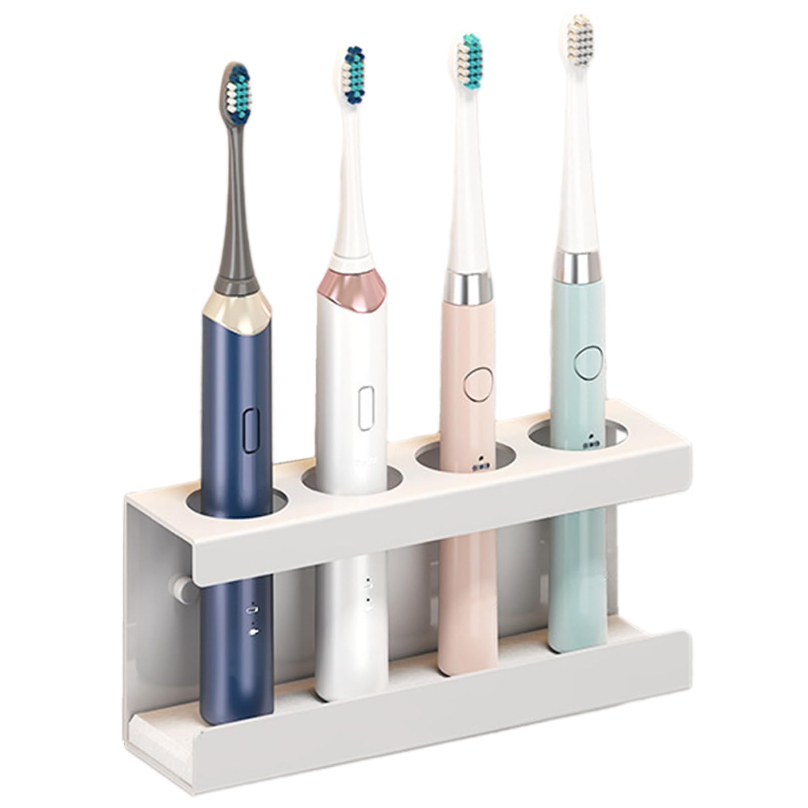 Yhplxyuus Wall Mounted Toothbrush Holder for Shower, Tooth Brush and Toothpaste Organizers Hanger for Dorms Bathrooms 2/03 / 4 Slot Toothbrush Storage Organizers