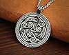 Baldur Jewelry - Celtic Morrigan Raven Triskelion Necklace - Morrighan Triskele Necklace Celtic Raven Jewelry - Three Ravens Necklace - Stainless Steel Raven Pendant - Triple Spiral Necklace #3