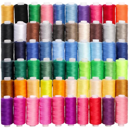Kit de 60 hilos de coser Tosnail, 400 yardas cada uno miniatura 6