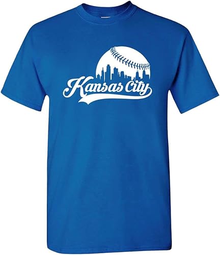Miniatura 21 de Xtreme Apparrel Cityscape Skyline Men's T-Shirt for Baseball Fans