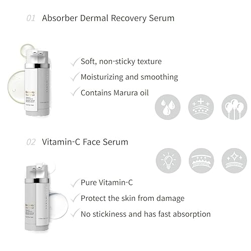 Miniatura 3 de |NUEVO| Suero dual Recovery C (2.0 fl oz/2.0fl.oz), suero puro de vitamina C con aceite de marula