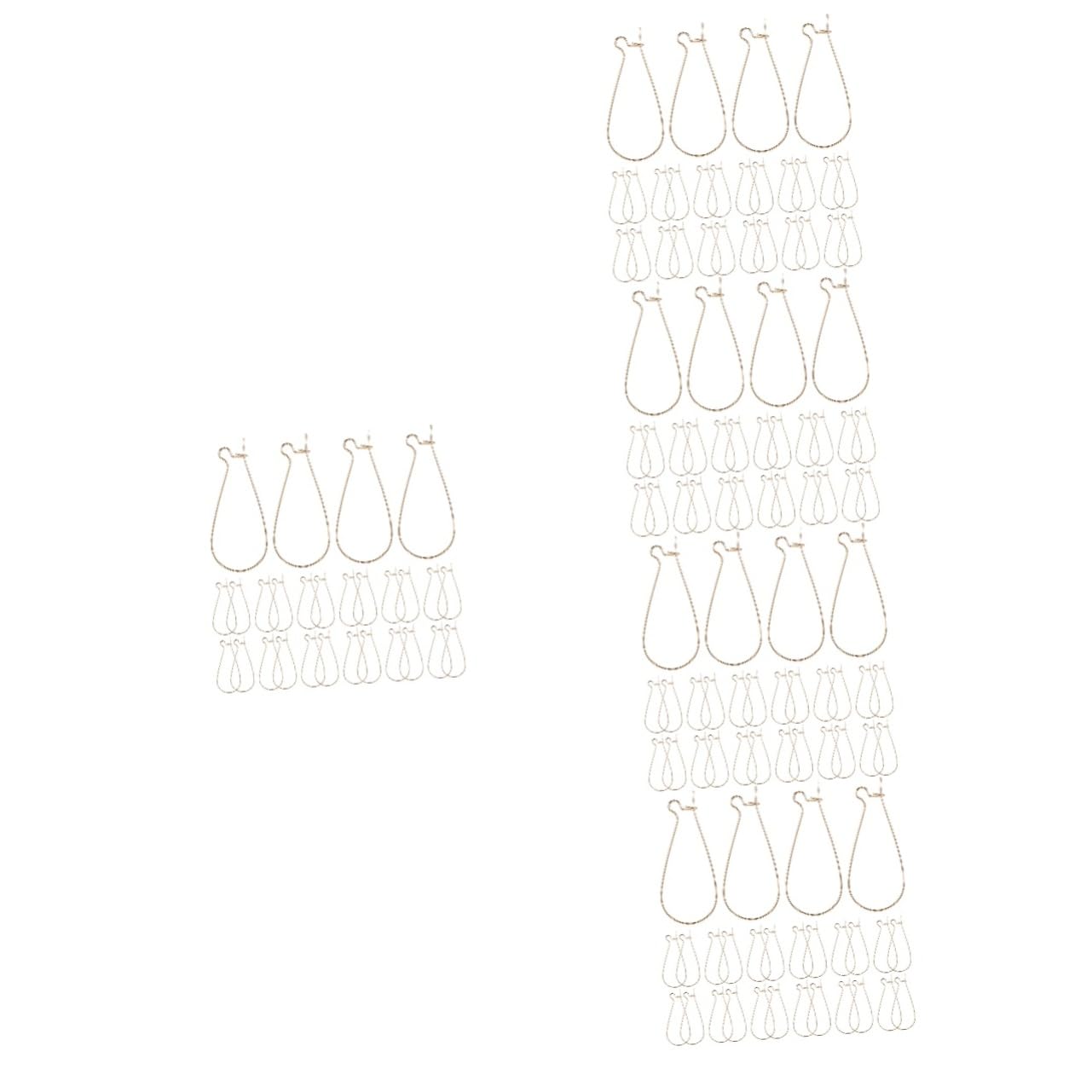 NUOBESTY 500piezas Ganchos De Pendientes Para Enganches Decorativos Para Creación De Pendientes