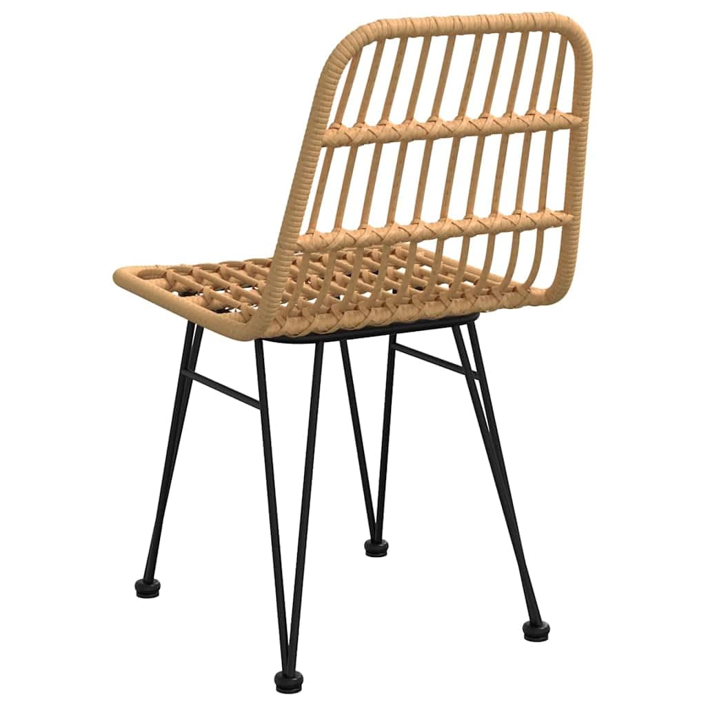 Krzesła ogrodowe 2 szt. 48 x 62 x 84 cm rattan PE