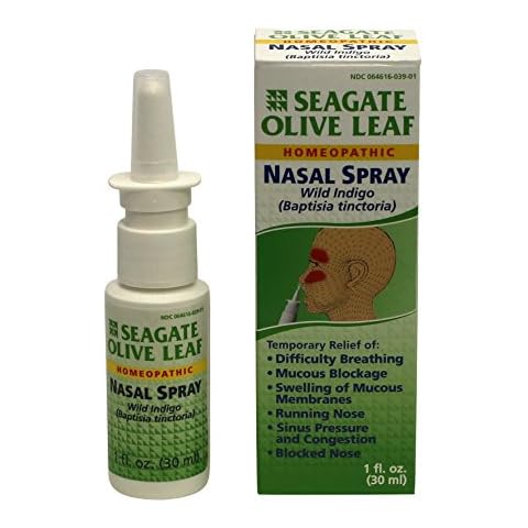 Seagate Homeopathic Olive Leaf Nasal Spray Cover