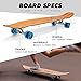 Magneto Kicktail Cruiser Longboard Skateboard - Adult Skate for Commuting & Carving - Smooth 78A Wheels for Cruiser Skateboard - Bamboo Longboard Construction with Maple Core - 44