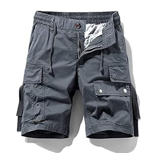 Heren Shorts Trekkoord Effen Kleur Tooling Grote Zak Knappe Rechte Splicing Mid-taille Casual Mode Comfortabel Veelzijdig