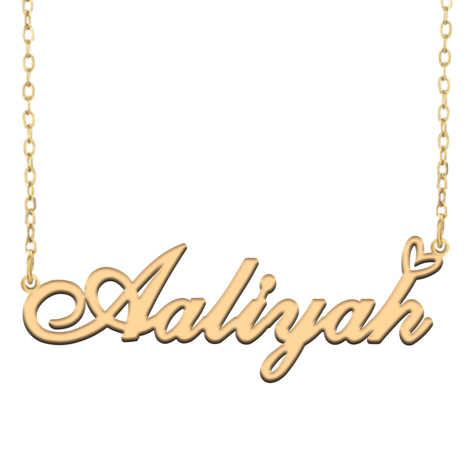 A168ACustom Name Necklace Customized Personalized Plated Name Necklace for Mother Daughter Friendship Women Valentine's Day Christmas Birthday New Year