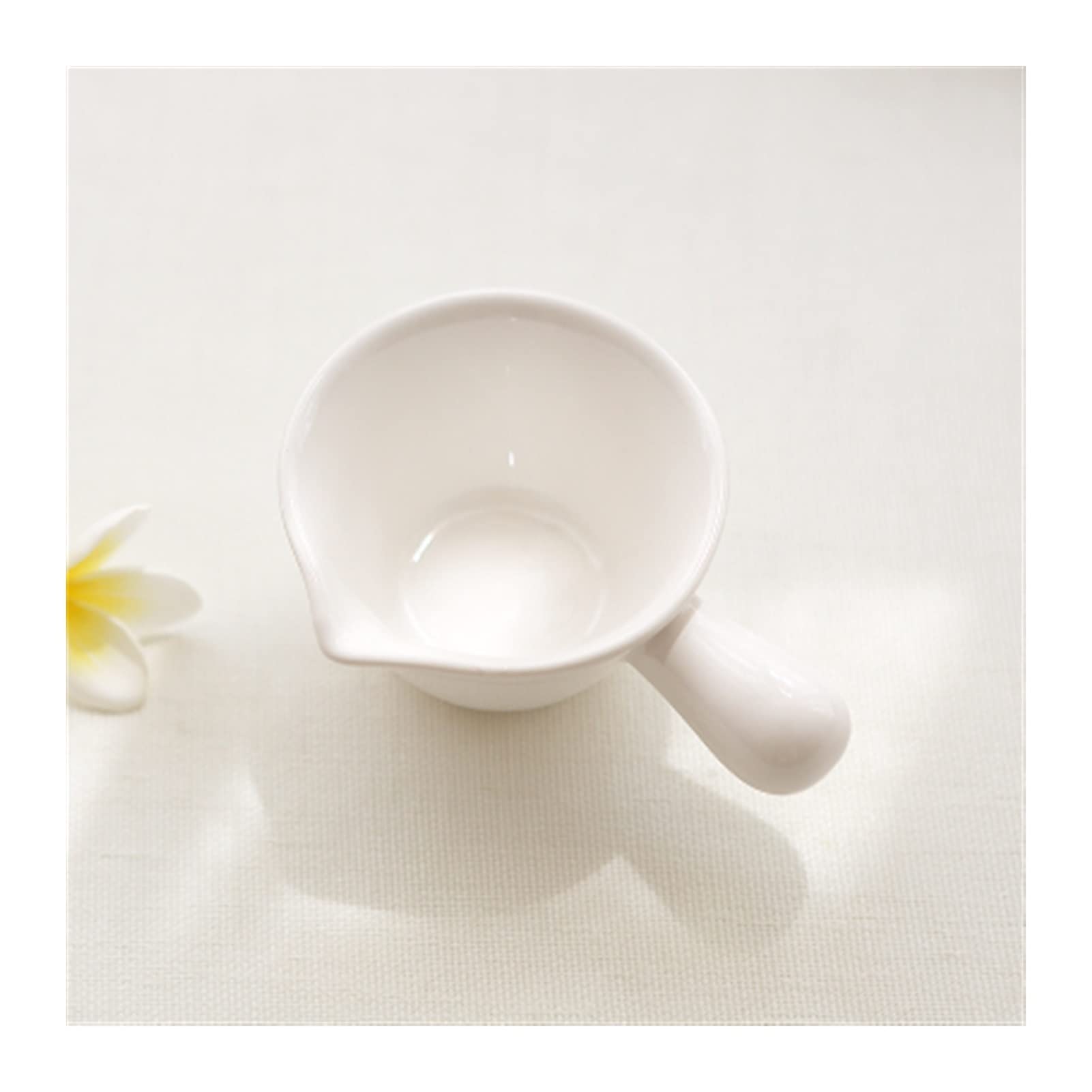 Pichet à Mousse de Lait en Chine, pichet à Lait de 85 ML, en Porcelaine Pastorale Britannique, pichet à café en céramique, Tasse à Expresso (A) (A)