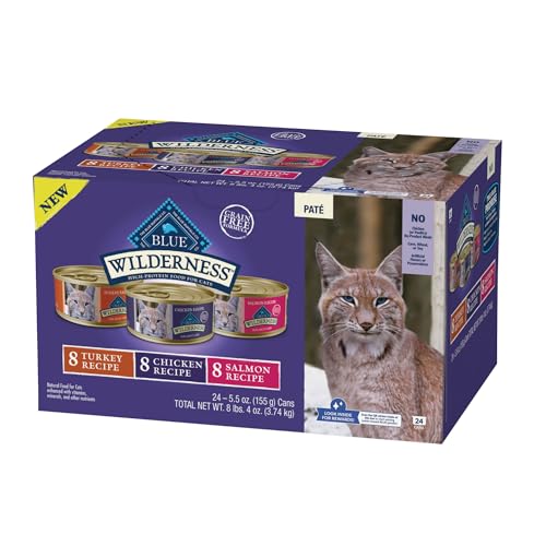 Blue Buffalo Wilderness Variety Pack Adult Paté Wet Cat Food, 5.5 oz, 24 ct - image 3