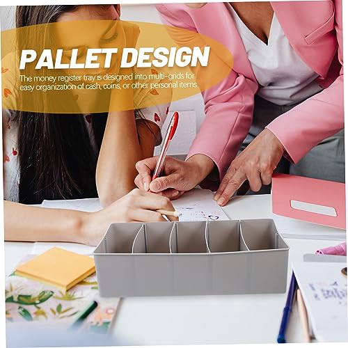 Caja organizadora multi-compartimentos para monedas y billetes miniatura 4