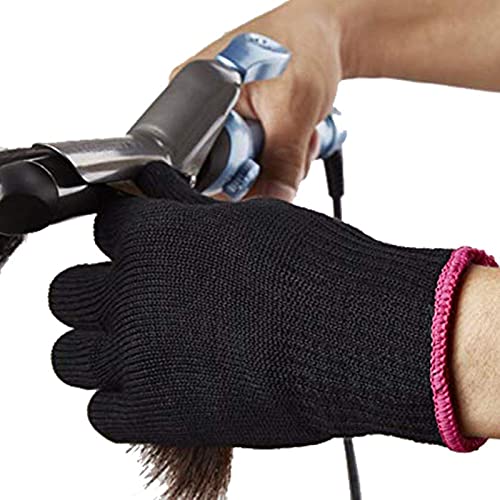 Foto von Aznever Hitzeschutzhandschuh 2 Stück Professioneller Friseur Hitzebeständiger Handschuh für Haarstyling, Lockenstab, Glätteisen Locken und Glätten des Haares Schützt sicher vor Verbrennungen