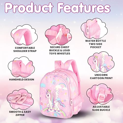 Image of Storite School Backpack for Kids Girls 8L|Stylish Durable Water-Resistant Backpack Shoulder School Bags for Girls Kids Birthday Gift