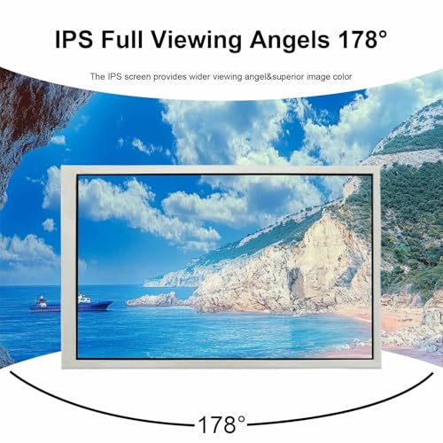 Image of VSDISPLAY 10.1'' LCD Monitor 1280x800 IPS Portable Secondary Display,White | Supports Mini H /D Input,As PC Case Screen Monitoring Computer Laptop GPU CPU RAM Data