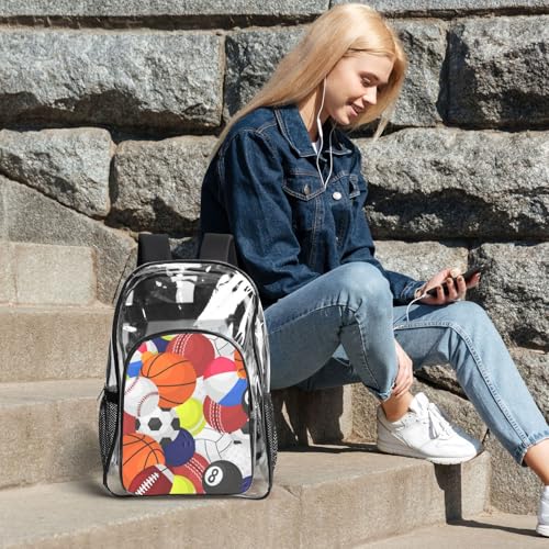 Sac transparent renforcé imperméable pour activités de plein air