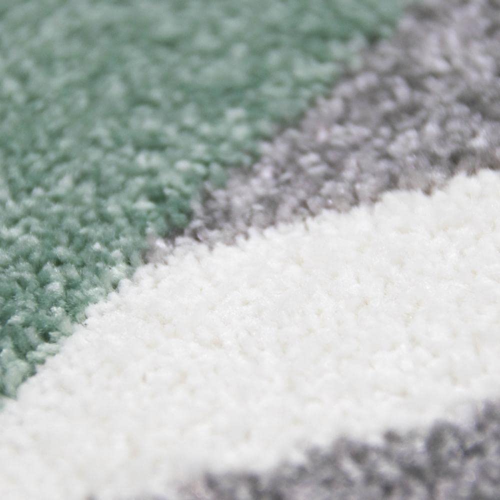Tapis de salon au design scandinave gris vert crème Größe 120x170 cm