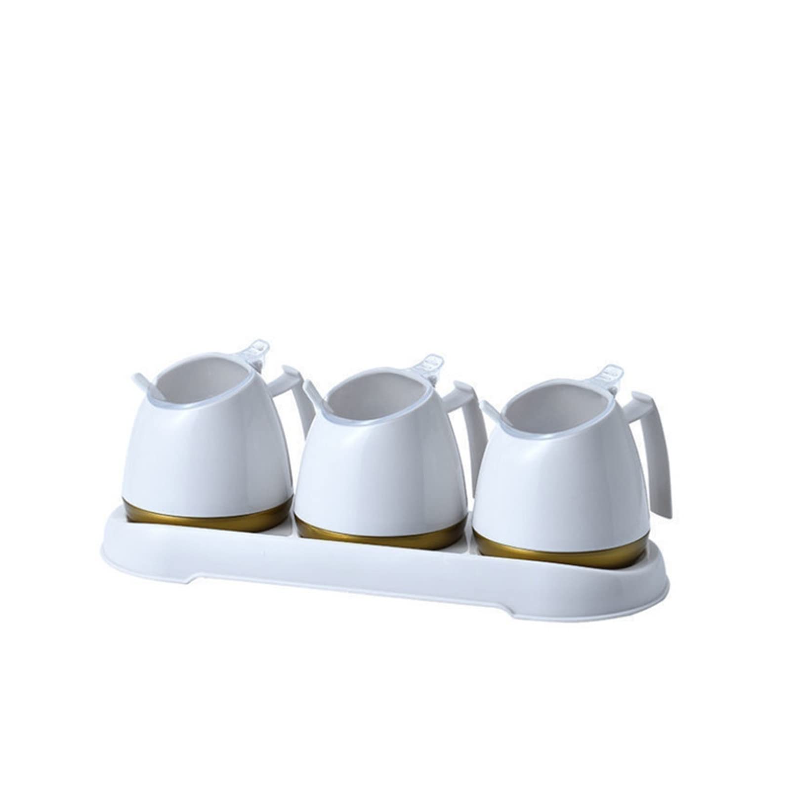 Boîte d'assaisonnement Étagères à épices Pot d'assaisonnement Salière Sauce soja Cruet Distributeur de condiments Étagère à épices Bouteille de condiments Ensemble de bidons d'assaisonnement Ensemble