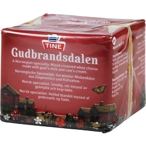 Gudbrandsdalen Cheese 0.55 Lbs Tine Brunost Gjetost Ricotta Cheese Norway Brunost Cover