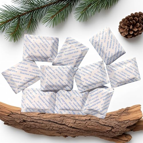Pine Scented Sachets Long-Lasting Odor Remover and Freshener for Shoes Closets Drawers and Storage Spaces Pack of 10(Pine)