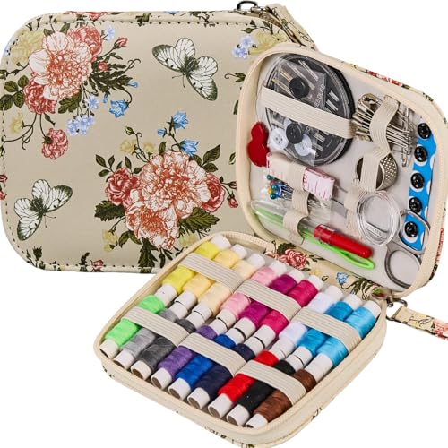 Printing Sewing Kit Floral Pattern Sewing Set Small Basic Travel