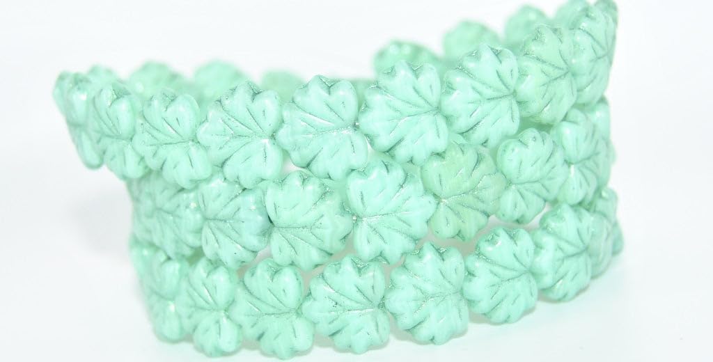 10 Grams (Approx. 23 pcs) Table Cut Hawaii Flower Beads, 8 x 8 mm, Mixed Colors (Mix), Glass, Czech Republic