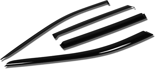 Miniatura 10 de Deflectores de vidrio protectores para lluvia adhesivos para Nissan Xterra WD22, 4 unidades