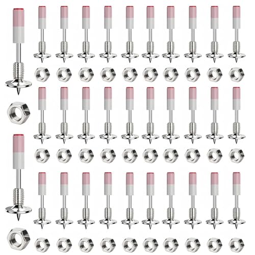 YQXTOOEL Juego de 100 clavos roscados Mini M8 para pistola clavos, buena penetración, herramienta de fijación para uñas, para lanzar clavos de hormigón y hierro
