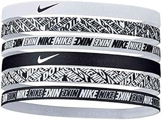 NIKE sport bands headband hairband black white 6 pack football tennis