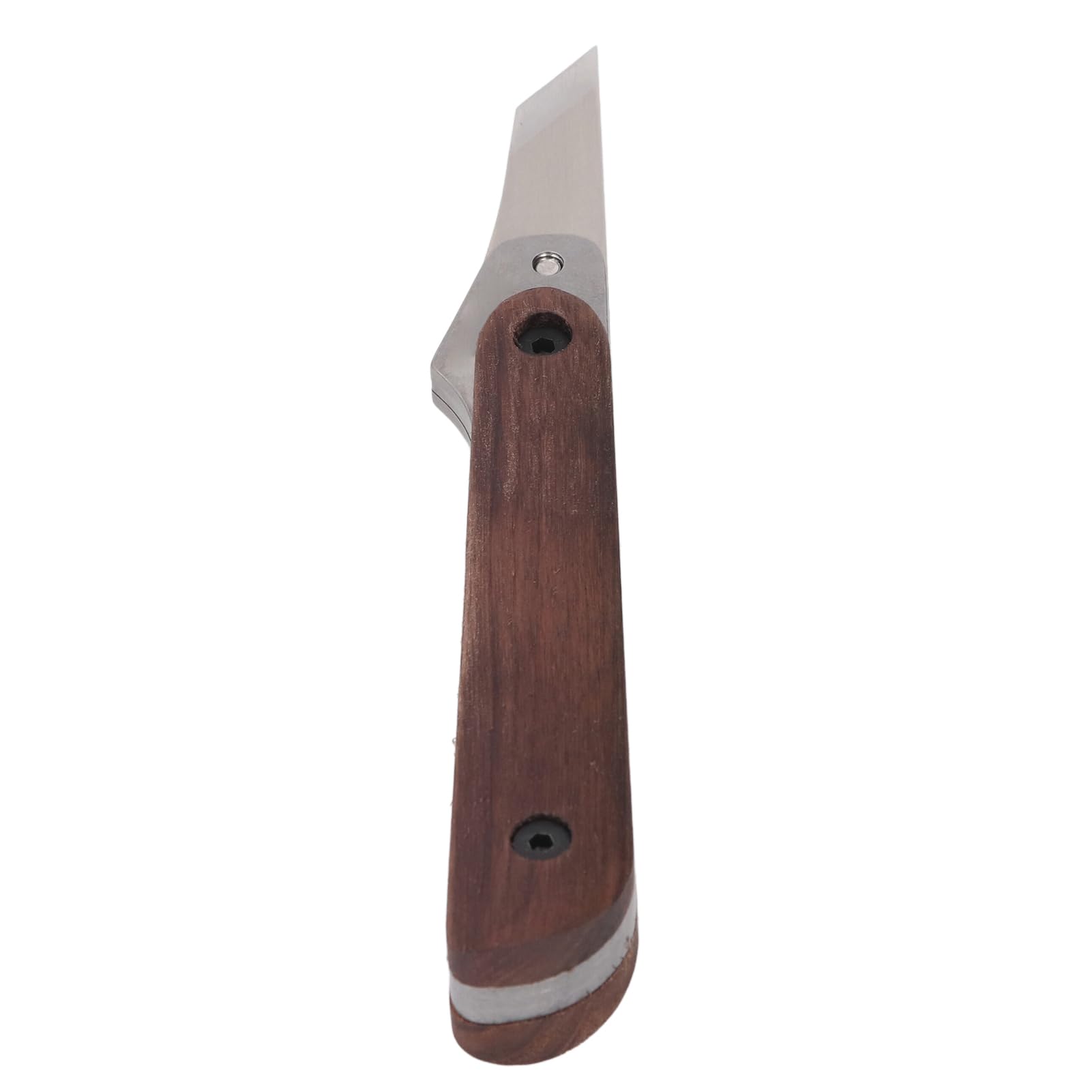 CHICIRIS Taglierina per Pelle Design Ergonomico Taglierina Artigianale in Pelle Resistente per Artigiani Manico in Legno in Acciaio Inossidabile 304