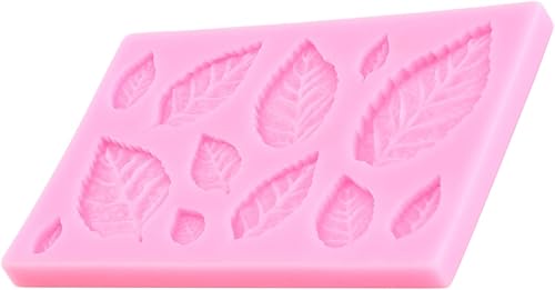 Miniatura 8 de Molde de fondant de hojas de flor de rosa Molde de silicona para decoración de pasteles Decoración de cupcakes Chocolate Candy Gum Pasta