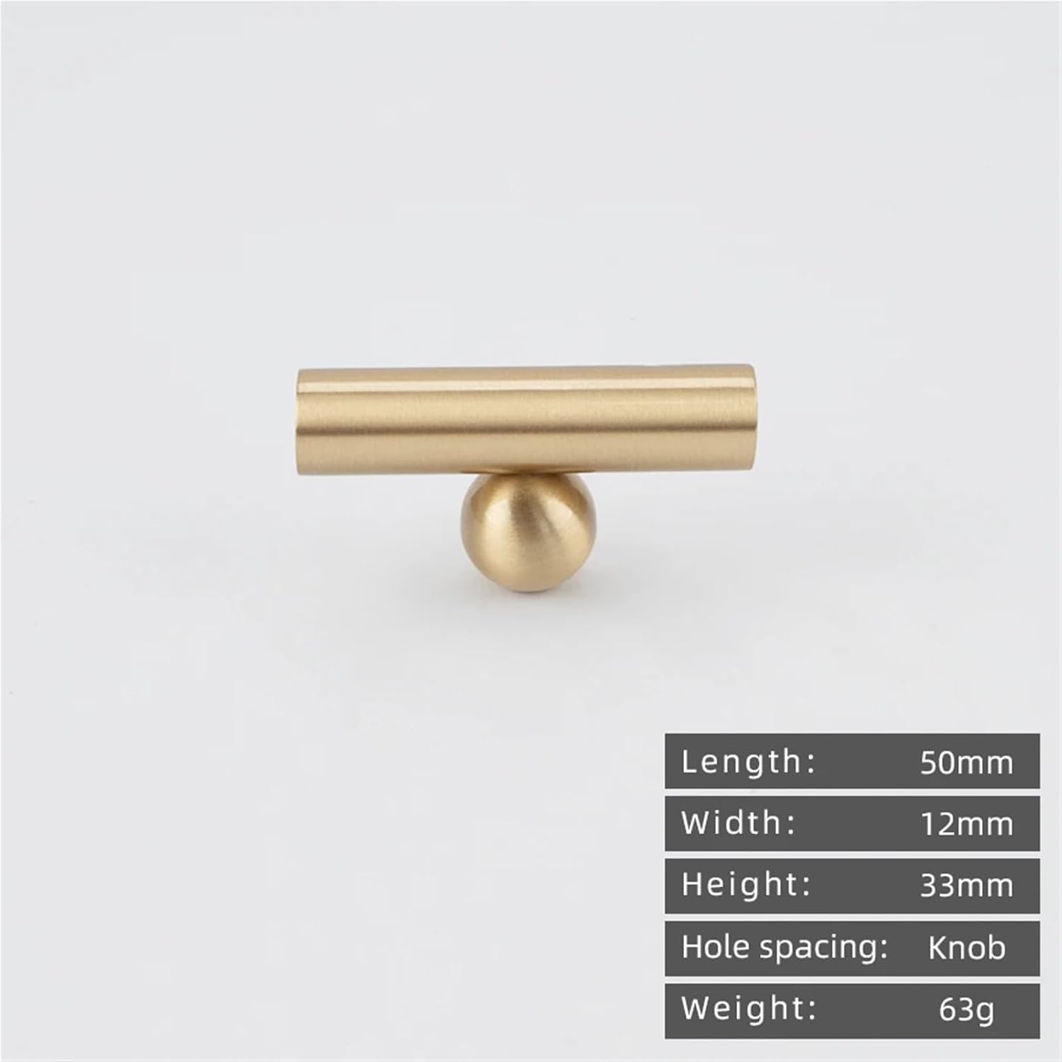 Solid Brass Cabinet Drawer Handle Ball Base Long 1Pcs(8891)