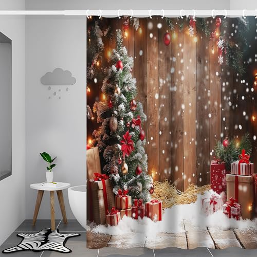 Rideau de douche polyester lavable 180x200 avec 12 crochets - 4