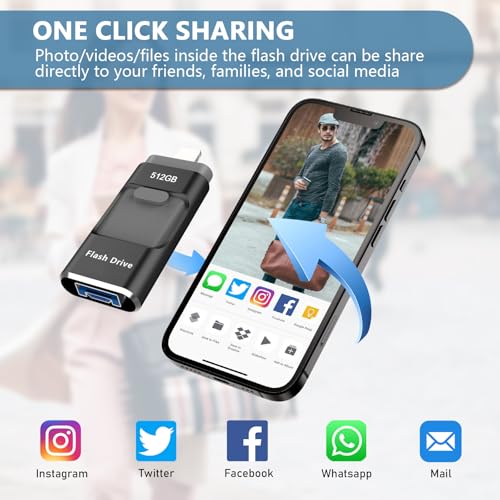 Image of 4 in 1 Photo Stick for Phone Memory Storage Easily Backup Photos Videos