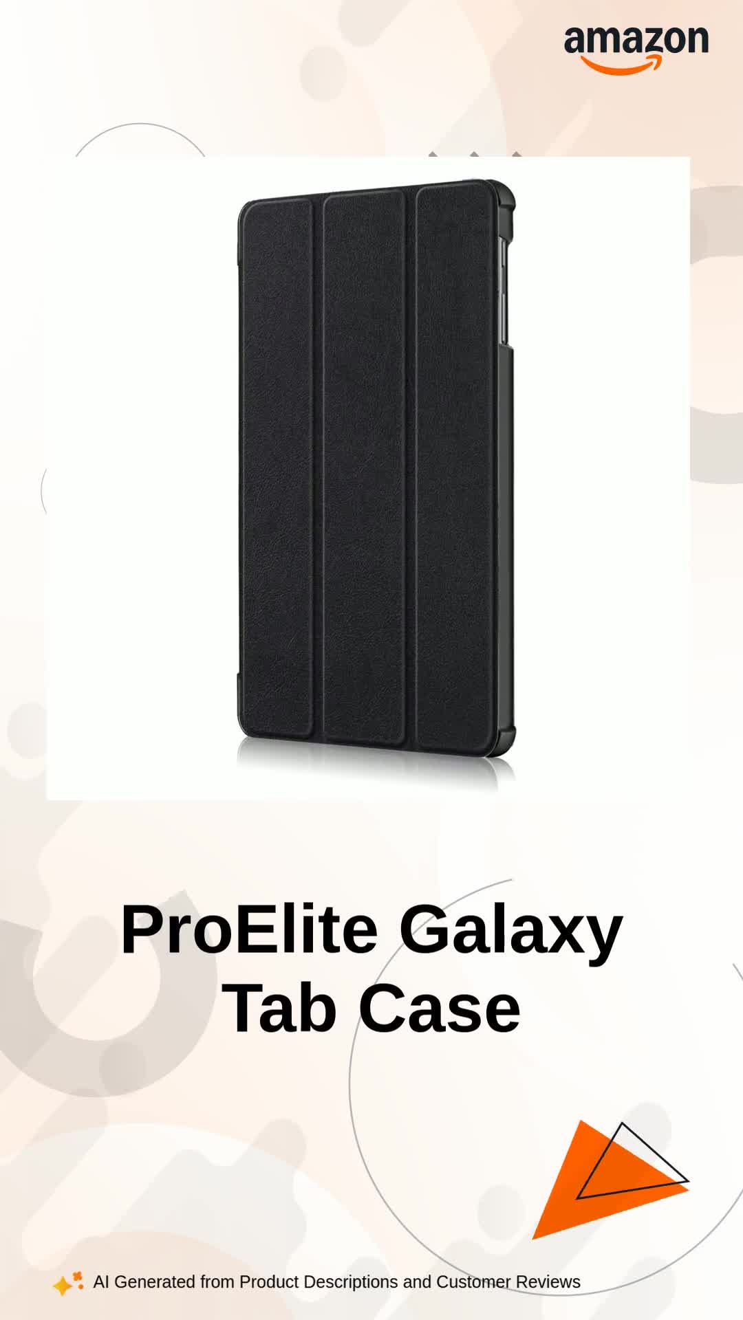 ProElite Smart Trifold Flip case Cover for Samsung Galaxy Tab A
