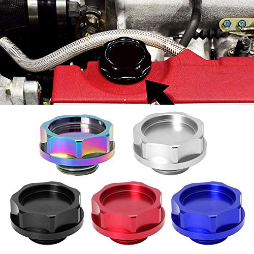RuleaxAsi Tampa de óleo de veículo automotivo de alumínio Tampa de óleo do tanque de combustível Tam