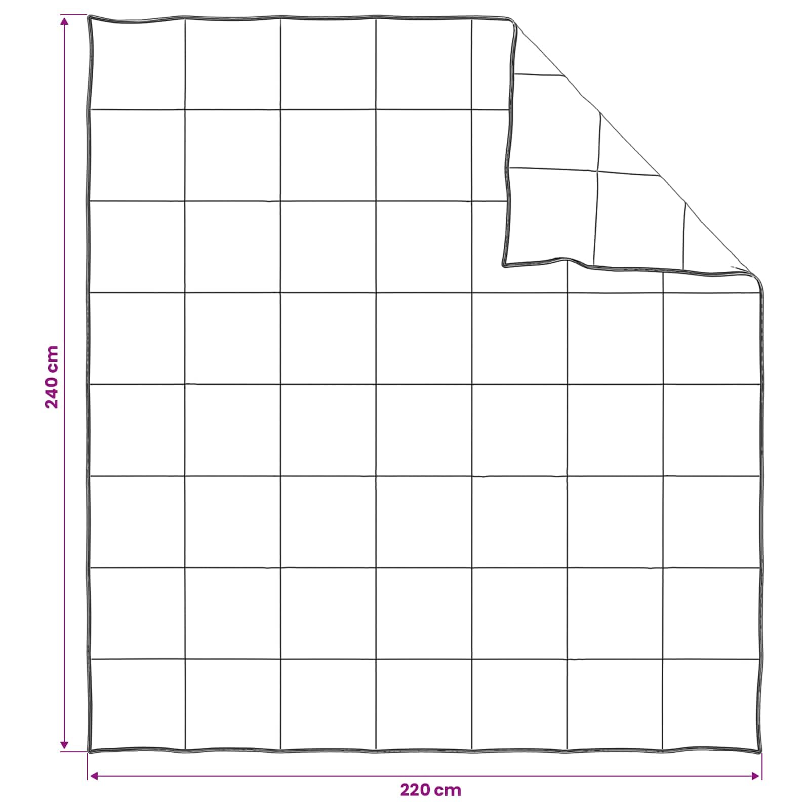 Ganzjahres Bettdecke Weiß 220 x 240 cm Bambusfaser Polyester Füllung für Schlafzimmer Gästezimmer, atmungsaktive Steppdecke für weiches Schlafklima