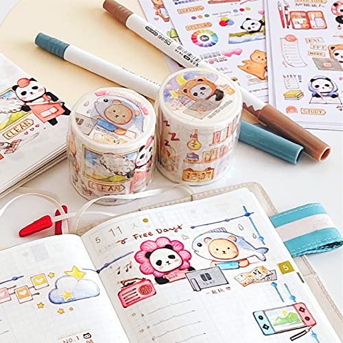 Amazon.co.jp: マスキングテープ かわいい EverEin 生活 日常 パンダ 