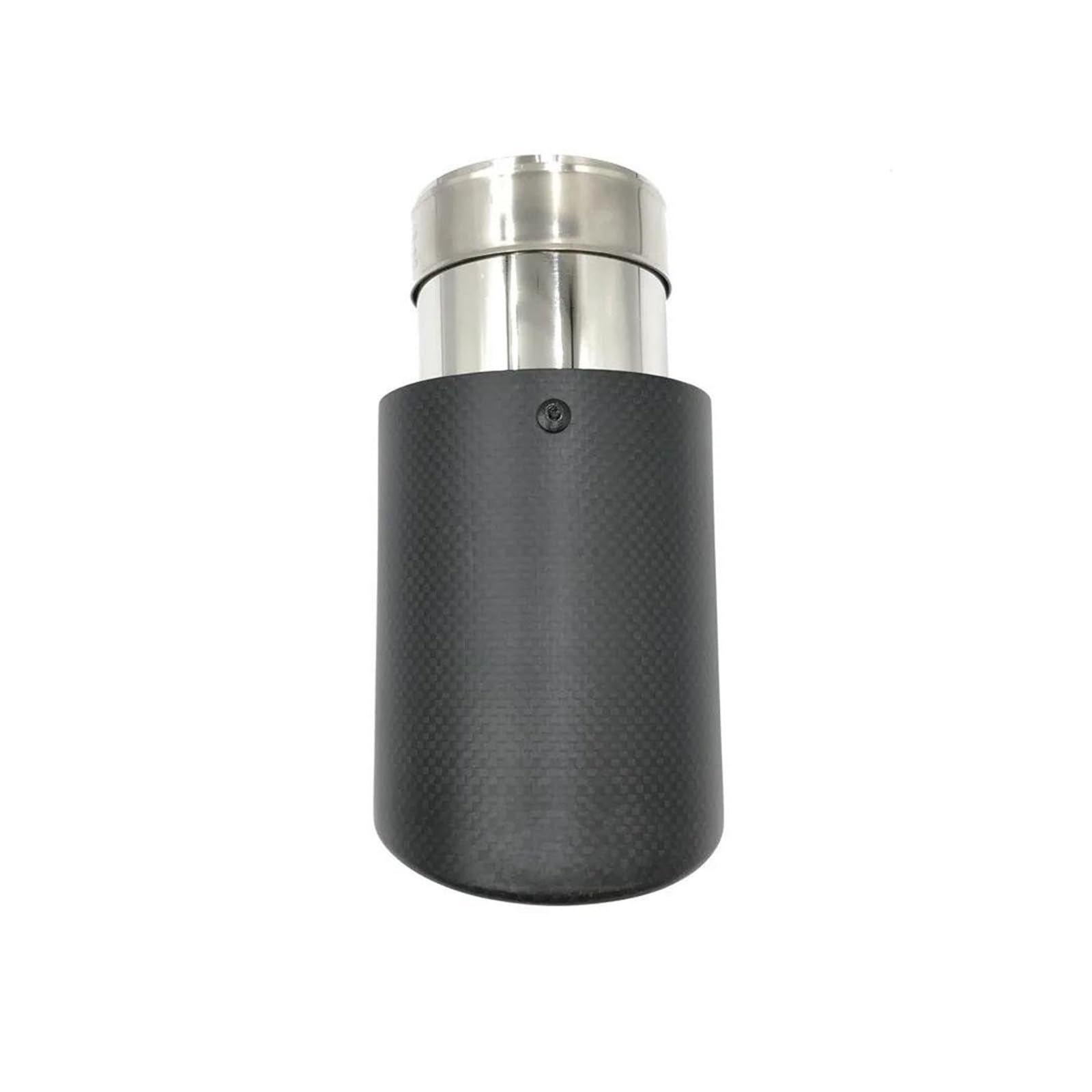 Tuyaux D'échappement Embout Silencieux Fiber Carbone Mat Pour Voiture Système D'échappement Buse Silencieux Universelle Droite Acier Inoxydable Et Argent Embout Échappement