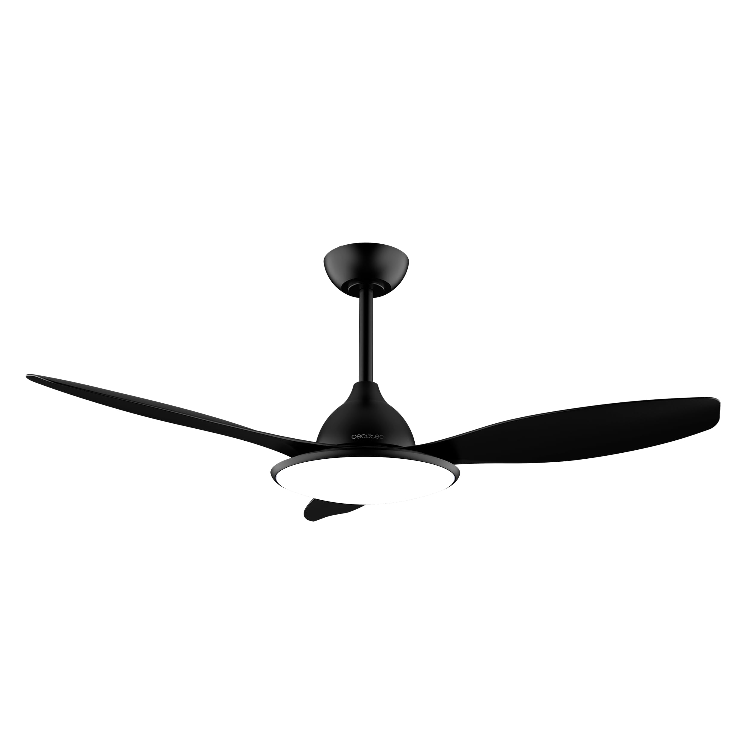 Cecotec Ventilador de Techo con Luz EnergySilence 4800 Light Black. 36 W, Motor DC, Diámetro 48”, Luz LED de 36W, Mando a distancia, Temporizador, 6 Velocidades y 3 Aspas | Fernbedienung, Timer bis 8 Std., 6 Geschwindigkeitsstufen, Sommer-/Winterfunktion,