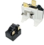 QP2-4R7 4.7 Ohm 3-Pin PTC Starter/Start Relay and Overload Kit Compatible with Mini Fridges Beverage & Wine Beer Coolers/Deep Freezers/Beer Wine Refrigerators Compressor Parts