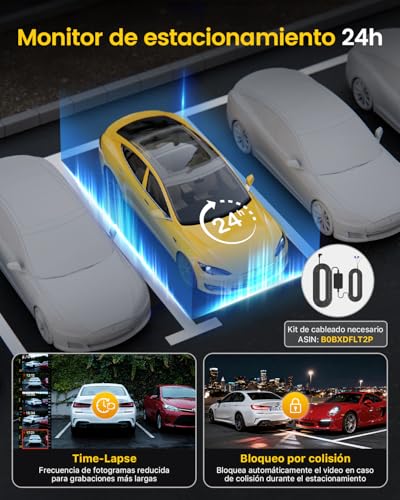 Cámara coche 4K con gran angular de 170° y sensor G para registrar imprevistos en cada viaje 5