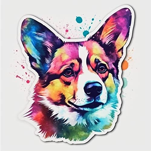 Image of Yoonek Graphics Welsh Corgi Welsh Corgi Dog Vinyl Decal Sticker for Car, Laptop, Tumbler, More. #0010047-8
